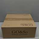 GOSO 14 Inch Square Drum Lamp Shades Set of 2 Large, Cream Peach Lamp Shade for Floor Lamps Table Lampshade Replacement,12x14x10 IN (Spider) Natural Fabric Faux Silk Elegant & Art Deco -Easy Assembly