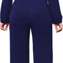 SxClub Jumpsuits for Women Formal Sexy Elegant Long Straight Pants Busineess Party Jumpsuit with Belt Pockets (L)