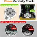 CAPMESSO Reusable K Cups for Keurig: 2025 Updated My K cup Metal Coffee Filter Refillable Coffee Pods with 5 Holes - for K Supreme/K Slim/K-Duo Gen2/K-Brew Chill with MultiStream Technology (2 Pack)
