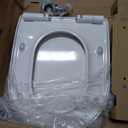 TOTO TSS247R01 Slim D-Shape Closed-front Toilet Seat with SoftClose Cotton