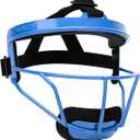 Dinictis Softball Face Mask, with Wide Field Vision, Lightweight and Comfortable, Suit for All Ages - Durable and Safety Fielder Head Guard- Blue-Youth(M)