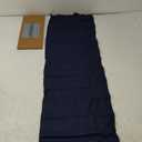 Solino Home Linen Navy Blue Table Runner 48 Inches - Classic Hemstitch, 100% Pure Linen Coffee Table Runner 14 x 48 Inch Ideal for Dresser Tables - Christmas, Holiday, New Year