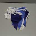 Blue Pennant Banner Triangle Flag Bunting Garland, Wedding Birthday Baby Shower Graduation Decoration