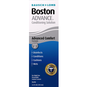 Boston Advance Conditioning Solution, Conditions & Wets Rigid Gas Permeable (RGP) Lens for Comfortable Wear, 3.5 Fl Oz 