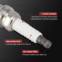 UF656 Ignition Coil Pack and Iridium Spark Plugs Set of 4 Compatible with Mazda 3 6 3 Sport/CX-3 CX-5 MX-5 Miata 2012-2020 2.0L 2.5L L4 Replaces#C1837 93501