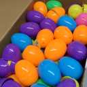JOYIN 100 Pcs Prefilled Easter Eggs with Toys Plus Stickers, Filled with Toys Party Favors for Kids Boys Girls Easter Eggs Hunt, Basket Stuffers Fillers, Classroom Prize Supplies