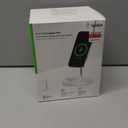 Belkin MagSafe 2-in-1 Wireless Charging Stand for Apple iPhone 16, iPhone 15, iPhone 14, & iPhone 13 Series & AirPods - MagSafe Fast Charging Station for Multiple Devices - White