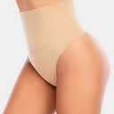 Werena Tummy Control Thong Shapewear for Women Seamless Shaping Thong Panties Body Shaper Underwear Size M