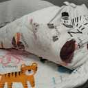 Premium Foam Baby Play Mat 50" x 50"  Removable & Machine Washable Cover, Extra Thick Padding Playpen Mat, Non-Slip Crawling Mat, Easy to Clean for Infants, Toddlers & Babies (Alphabet Zoo)