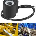 10238-66 12V DC 1/2" Hole Solenoid Coil 16W Hydraulic Power Unit Lift Dump Compatible with 08 Series Vale Stem Series