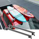 Roof Rack Cross Bars Compatible with 2019-2025 Chevy Silverado 1500 Crew Cab Rooftop Carrier Cargo Rack Replacement for 2019-2025 Chevy Silverado Accessories