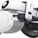BOBOVR S3 Pro Battery Strap Accessories, Head Air Cooling System and 10000mah Hot-swappable Battery Pack, Compatible with Meta Quest 3/ Quest 3S