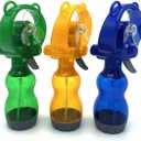 Water Misting Fan Portable Handheld Spray Fans Battery Operated for Outdoor Cooling- Set of 3 (Blue/Green/Yellow)