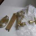 Island Light for Kitchen, 5-Light Black Kitchen Island Linear Hanging Pendant Chandeliers, Gold Dining Room Light Fixture Over Table with Clear Round Glass Shades