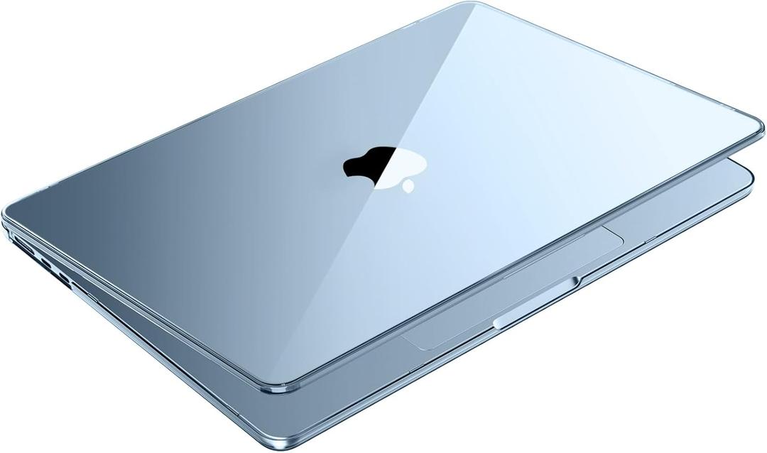 for MacBook Air 15 inch Case M4 M3 M2 2025 2024 2023 [100% Ultra Clear] [Outshine Bare Beauty] Hard Shell Laptop Cover A3241 A3114 A2941 - Crystal Clear