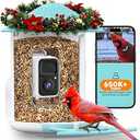 NETVUE by Birdfy Smart Bird Feeder with 2K AI Camera, Auto Capture Videos & Motion Detection, Live Steam, Wireless Wildbird Watching, Ideal Gift for Outdoor Backyard Birder(AI by Subscription)