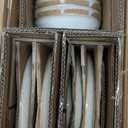 AmorArc Ceramic Dinnerware Sets,Handmade Reactive Glaze Stoneware Plates and Bowls Sets,Highly Scratch Resistant | Dishwasher & Microwave Safe Dishes Set,Service for 12 (36pc) (Cappuccino)