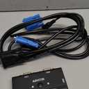 2 Port VGA KVM Switch w/2 KVM Cables, Arvitek USB VGA Switch to Share 1 Monitor and 3 USB Devices Between 2 Computers, Supports 19201440, No Hotkey Support