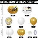 2026 Graduation Decorations - White Balloon Boxes with Letters 2026 Grad & So Proud of You and White Gold Print Balloons, Graduation Party Decorations Class of 2026 for Any Grades(White)