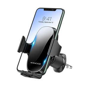 Miracase Phone Holders for Your Car with Metal Hook Clip, Air Vent Cell Phone Car Mount, Hands Free Universal Automobile Cradle Fit for iPhone Android and All Smartphones, Classic Black