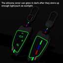 Jaronx Compatible With BMW Key Fob Cover 2'F45/3'G20/5'G30/6'G32/7'G11/8'G14/X1 F48/X3 G01/X4 G02/X5 F15 G05/X6 F15 G06/X7 G07/Z4 G29, For BMW Metal Carbon Fiber Pattern Silicone Key Fob Cover (1 Set)