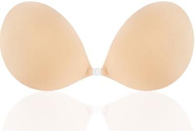 Niidor Adhesive Strapless Bra for Women Sticky Invisible Push up Silicone Bra for Backless Dress 2025 Upgraded Clasp Bras