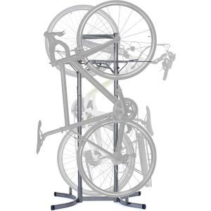 Bike Rack for Garage & Home by Delta Cycle - No Drilling Required - Fully Adjustable Gravity Storage Rack for Any Style Bicycle - Freestanding Vertical Rack