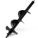 SYITCUN Auger Drill Bit for Planting - 4"X16" Heavy-Duty Auger Post Hole Digger for Fence - 3/8" Hex Drive Drill