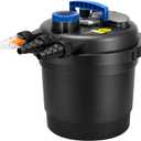 VIVOHOME Bio Pressure Pond Filter with 13W Light, Max. Flow 2380GPH Suitable for Koi Ponds up to 800 Gallons or Ornamental Ponds up to 1600 Gallons (2380 GPH)
