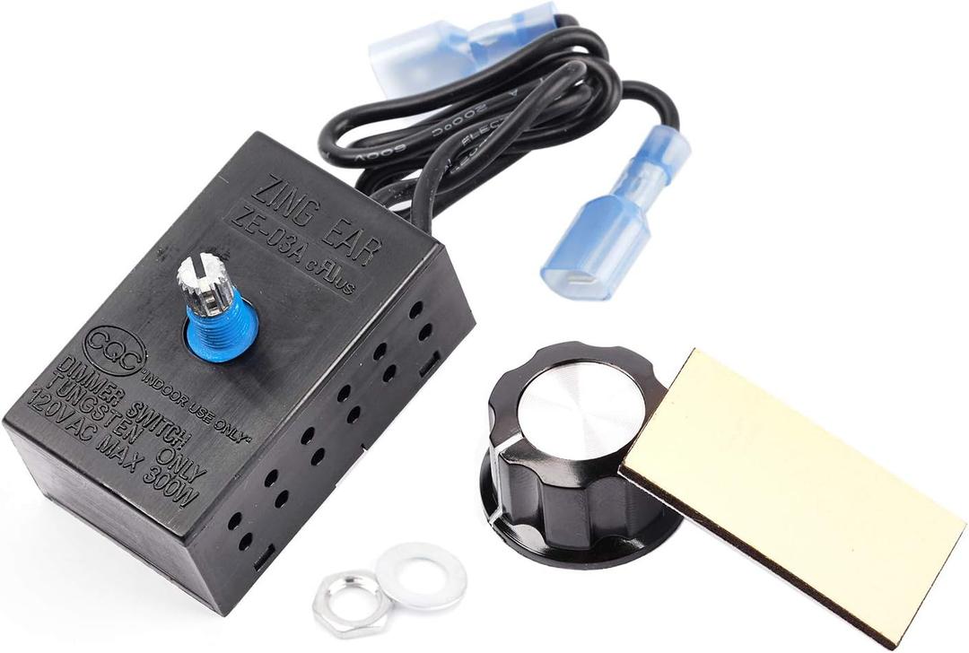 Adviace Rheostat Variable Speed Control for Gas Fireplace Fan, Fan Kit, Wood Stove Fan, Fan Controller for Various Fireplace Blower Kits