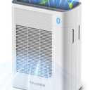 Air Purifier for Home Large Room Bedroom Up to 1937 Ft in 1 Hr With Double-sided Air Inlet, Air Quality and Light Sensors, HEPA Sleep Mode for Allergies, Dust, Smoke, Pet Hair, White