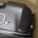 Samsonite Winfield 3 DLX Hardside Expandable Luggage with Spinners, Silver, Checked-Large 28-Inch