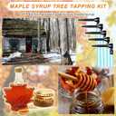 Teenyyou 99pcs Maple Syrup Tapping Kit Include (5) taps, (5)3' Tubing, (5)5l Bags, (81) Deep Fryer Oil Cone Filter with Stand, Stainless Steel Test Cup with Cleaning Brush Maple Syrup Hydrometer Kit