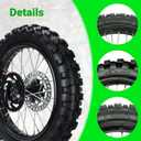 16'' Wheel 90/100-16 3.00-16 Dirt Bike Rear Tire Assembly for 125cc 140cc 150cc KLX140G MX100 105XC 105SX Pit Bike Parts with Brake Rotor 428 Chain Sprocket