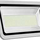 Missbee 500W Led Flood Light Outdoor, 6000-6500K 55000Lm Energy Saving LED Work Lights, IP67 Waterproof Landscape Spotlights Security Light for Garage, Yard, Lawn, Garden(Cold White)