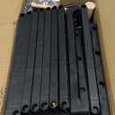 ROJASOP Shoe Rack Organizer, 8-Tier Metal Shoe Rack for Closet Entryway Garage, 26-32 Pairs Tall Shoe Boot Storage Shelf with 15 Hooks, Stackable Large Shoe Stand (Black)