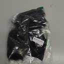 La Carrie Women Faux Fur Plush Leg Warmers Short Furry Fuzzy Leg Cuffs Girls Winter Knitted Boot(Black)