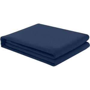 FreshCulture Twin Flat Sheet - Hotel Quality Twin Flat Sheet Only - Brushed Microfiber Top Sheet - Ultra Soft & Breathable - Wrinkle-Free - Easy Care - Single Flat Sheet (Twin, Navy Blue)