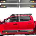 Door Rocker Panel Guards Compatible with Toyota Tacoma 2016-2023 Models,Body Side Panel Molding Trim (Carbon Fiber Style)