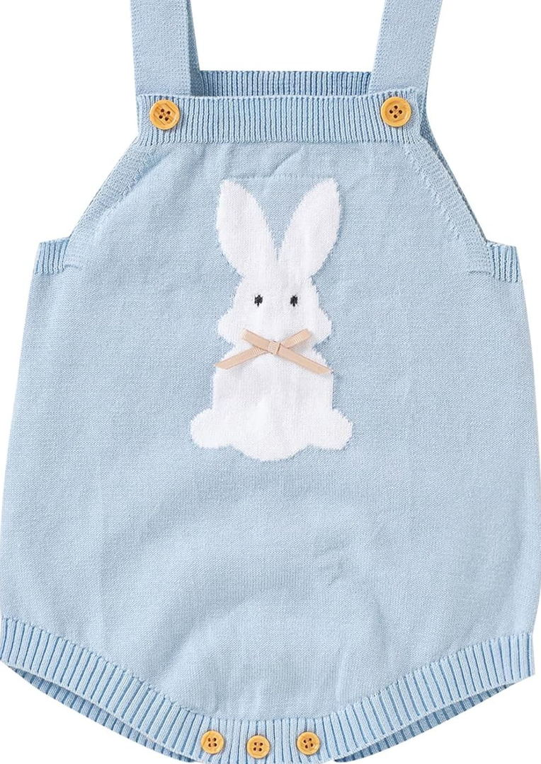 Gender Neutral Baby Girl Boy Summer Clothes Knit Sleeveless Unisex Romper Toddler Infant Outfit 3-6M