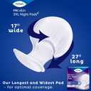 TENA Incontinence Pads, 3XL Plus Size, Overnight Absorbency, for Men & Women, ProSkin - 48 Count