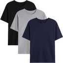 Men T Shirt Cotton Short Sleeve T-Shirt 3-Pack Causal Tee Women Summer Couple T-Shirt (XX-Large)