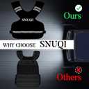 Adjustable Weighted Vest for Men and Women 4-10lbs/9-18lbs/20-32lbs Weighted Vest with 6 Ironsand Weights for Home Workouts Adjustable Body Weight Vest Exercise Set for Cardio and Strength Training (black)