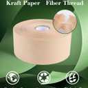 Lichamp 2-Pack Water Activated Kraft Paper Tape, 2.75" x380 ft Heavy-Duty Eco-Friendly Packaging Tape, Recyclable & Writable for Shipping, Ecommerce, Logistics Boxes