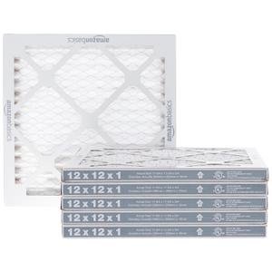 Amazon Basics 12x12x1 Air Filter 6-Pack, MERV 11 AC Furnace Filters, Dust, Pet, Allergen Control , Removes Pollen and Lint (Actual Size: 11.75" x 11.75" x 0.75")