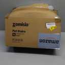 Dog Stairs for Small Dogs - Pet Stairs 2 in 1 with Zippers Suitable for Couch and Bed, 35D Foam Dog Steps with Non Slip Bottom Grey 4 Steps, Grey