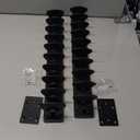 Hat Organizer for Baseball Caps Hold Up to 40 Hats, 2 Pack Hat Rack for Wall, Strong Adhesive Hat Storage Display Holder for Closet Door and Wall (Black)