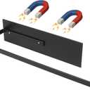 Paper Towel Holder, Magnetic Paper Towel Holder for Fridge, Toilet Paper Roll Holder Magnet Towel Rack Wall Mount Fridge Organizer for Paper Towels Rolls Bathroom Pantry RV Kitchen Storage (Black)