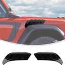 Linskip Fender Vent Sets Compatible with 2022-2024 2025 Ford Bronco Raptor Accessories, Fender Flares Vent Guard Cover for Bronco Raptor Exterior Accessories(Gloss Black)