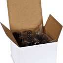 Vivaplex 6, Amber, 4 oz Glass Bottles, with Black Fine Mist Sprayers